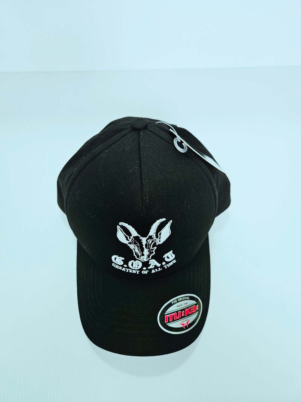 Muka Headwear G.O.A.T Greatest of All Time Black Snapback Hat - Picture 2 of 10